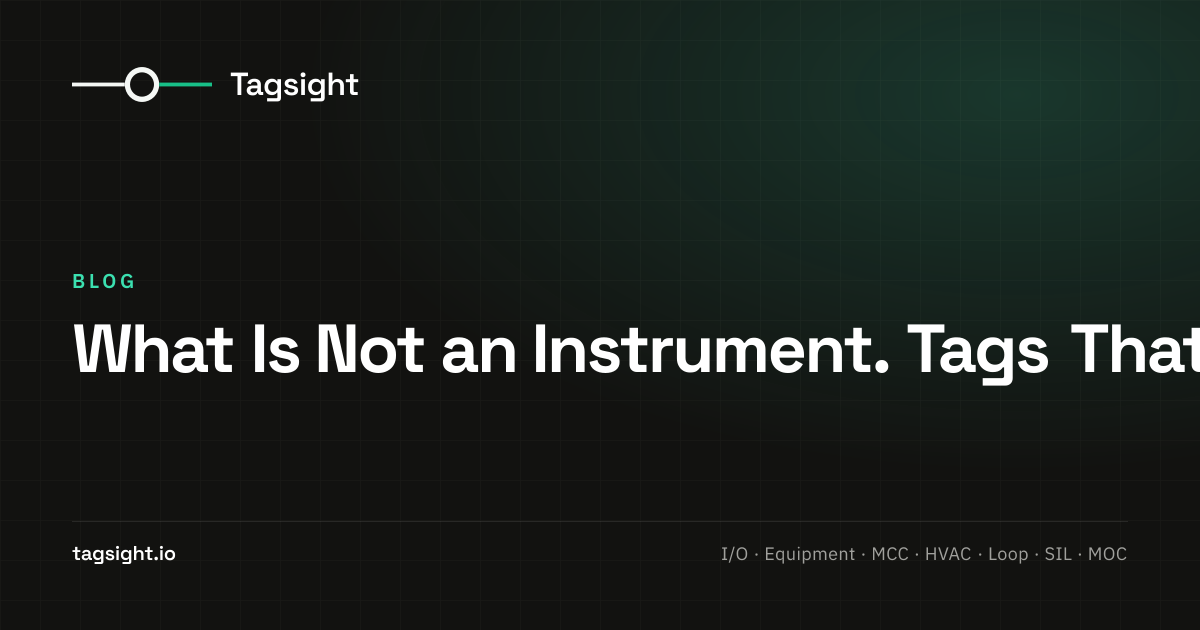 What Is Not an Instrument on a P&ID, Tagsight