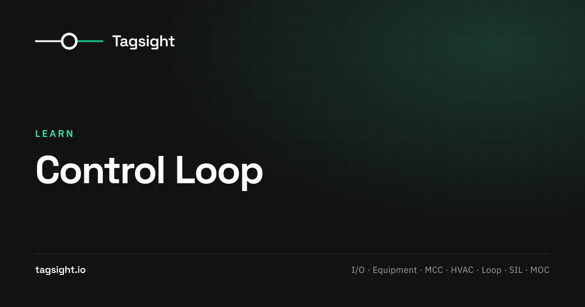Control Loop. Anatomy, Signals, and Numbering, Tagsight